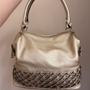 Big Buddha Gold Woven Women's Bag
